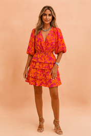 Robe d'été Élégante Femme Silhouette Galbée Tissu Confortable 1