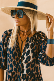 Robe d'été Femme Imprimé Léopard Chic Coton 2