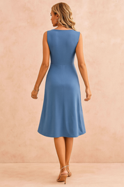 Robe d'été Femme Mini Décolleté en V Tissu Léger 1