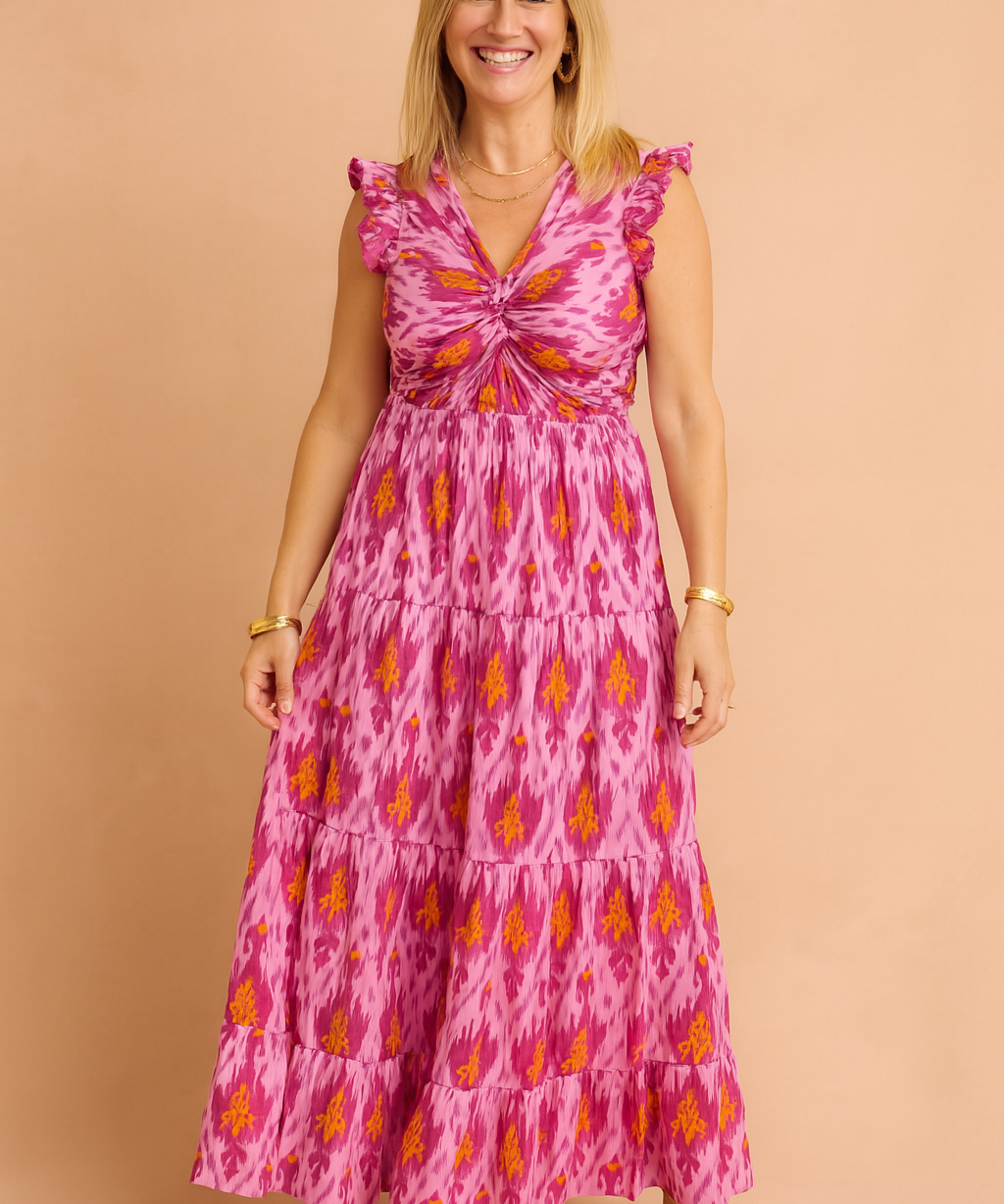 Robe d'été Longue Femme Confortable Motif Ethnique 0