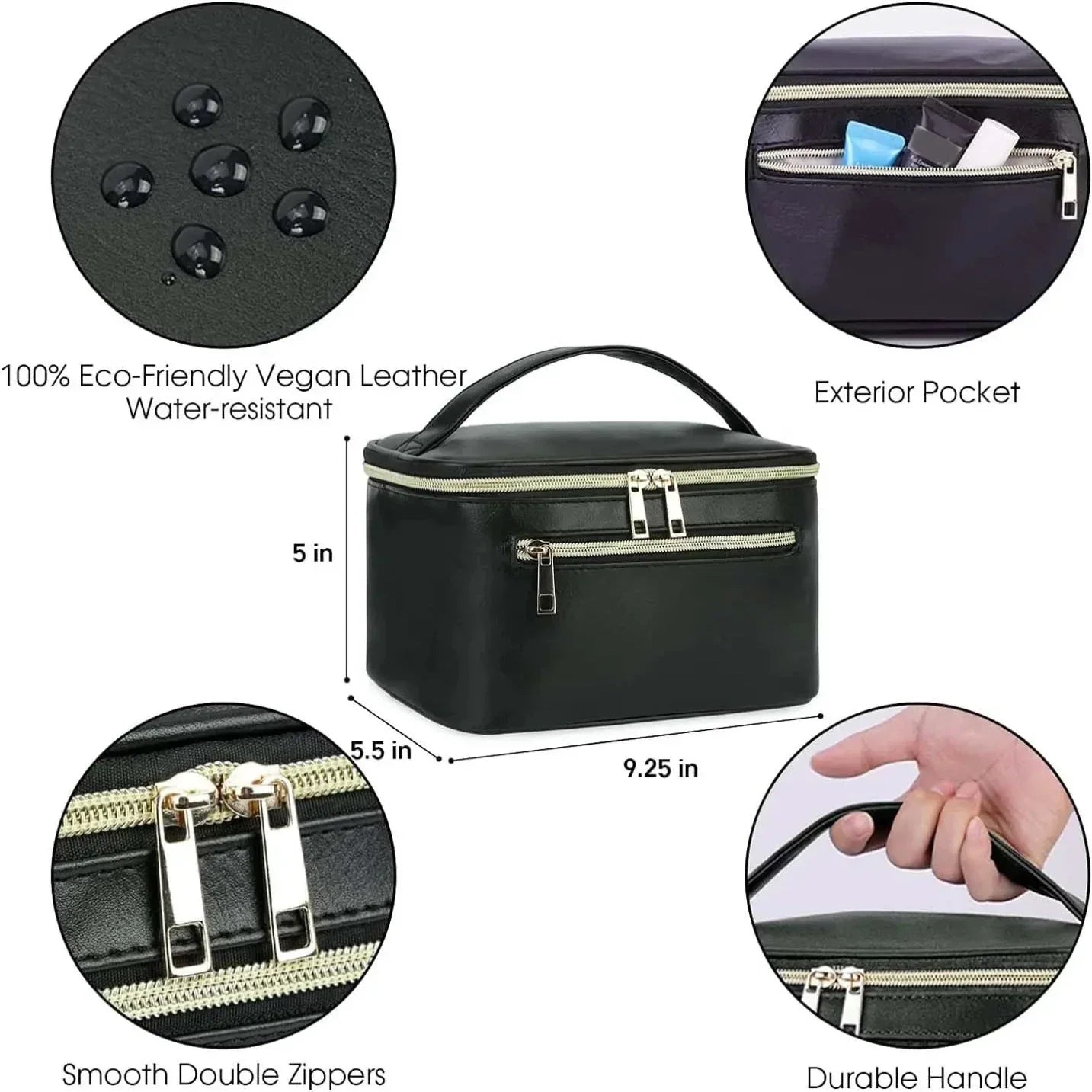 Aubrey | Trousse de beauté de voyage élégante et durable