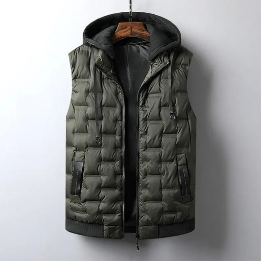 Gilet à capuche Luca | Gilet matelassé élégant pour hommes