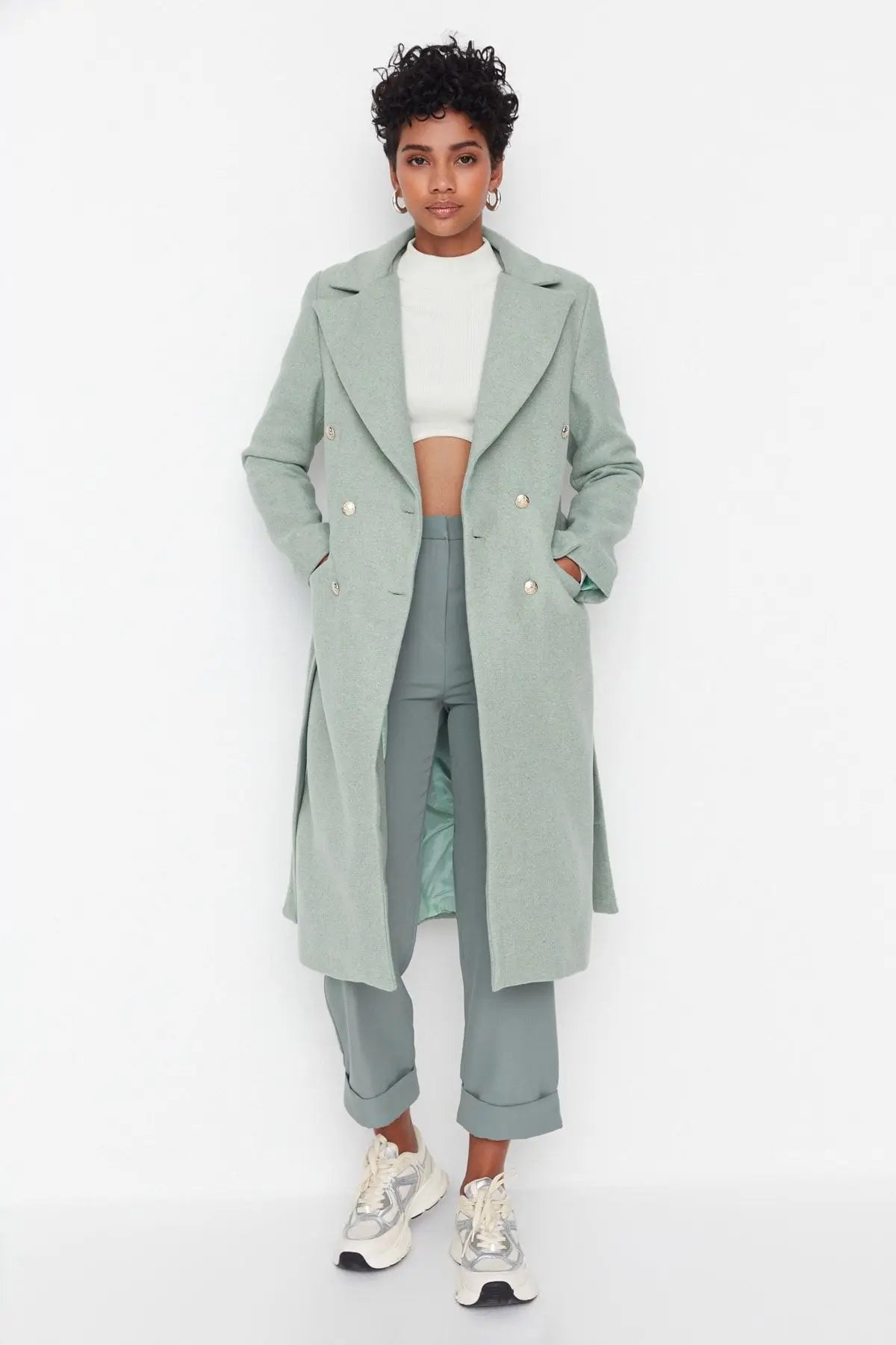 Loryna | Elegant Double-Breasted Coat