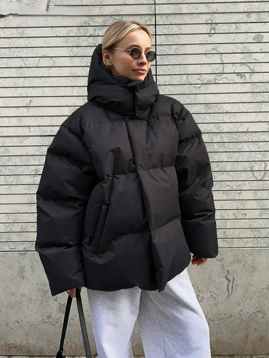 Mona | Tykk quiltet vinterfrakk for kvinner