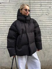 Mona | Tykk quiltet vinterfrakk for kvinner