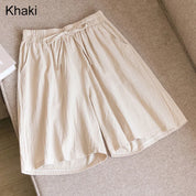 FINA | Shorts i bomull og lin, midtlange