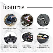 Layla | Elegant and versatile makeup bag with quick access