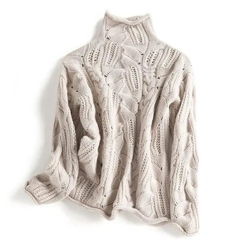 LAYNA | Elegant High Neck Sweater