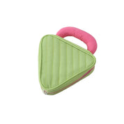 Bailee | Trousse de maquillage en triangle de couleur contrastée