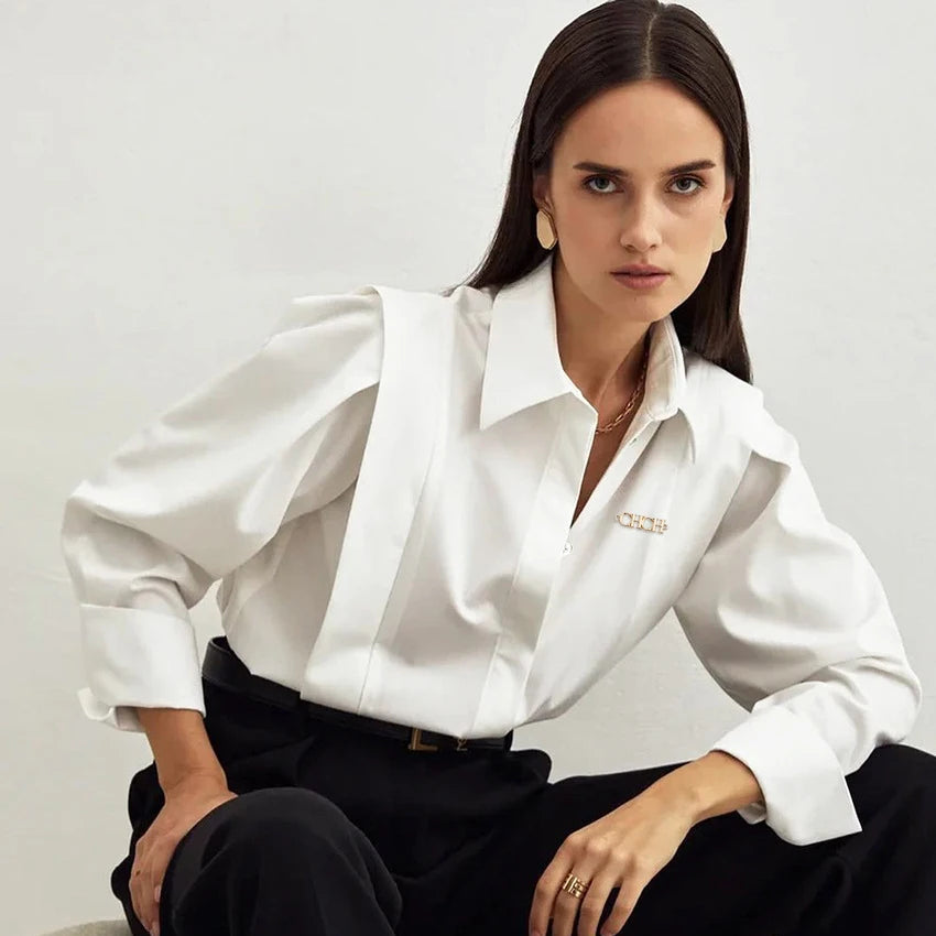 CHAYCHA | Blouse Élégante à Col Montant