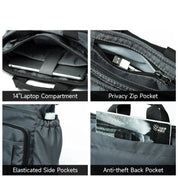 Elmer | Monikäyttöinen, tilava ja tyylikäs monitaskuinen olkalaukku