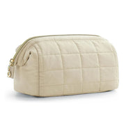 Louise | Elegant and spacious cosmetic pouch in soft quilted fabric