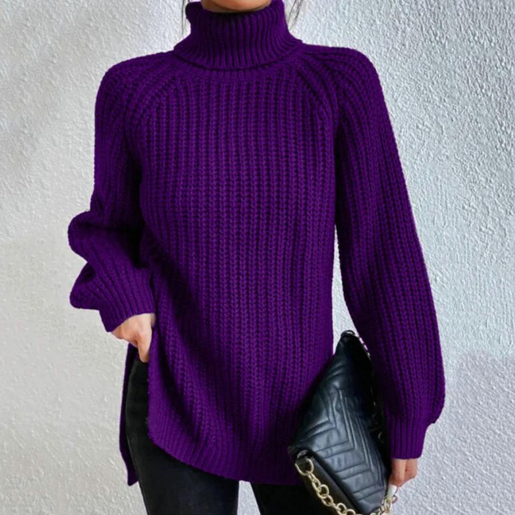 Ellaine | Pull à col roulé doux pour femmes en coton