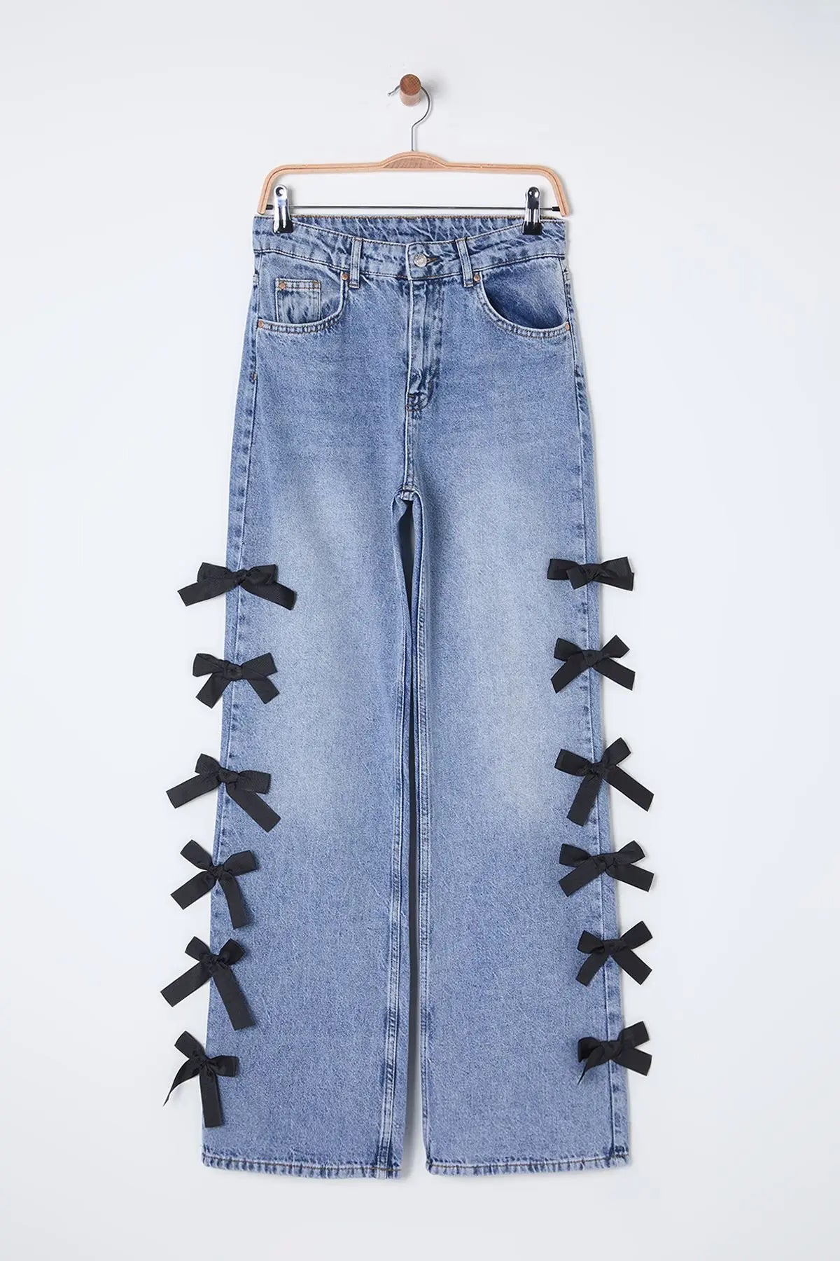 Saphira | Jeans med høyt liv og vide ben