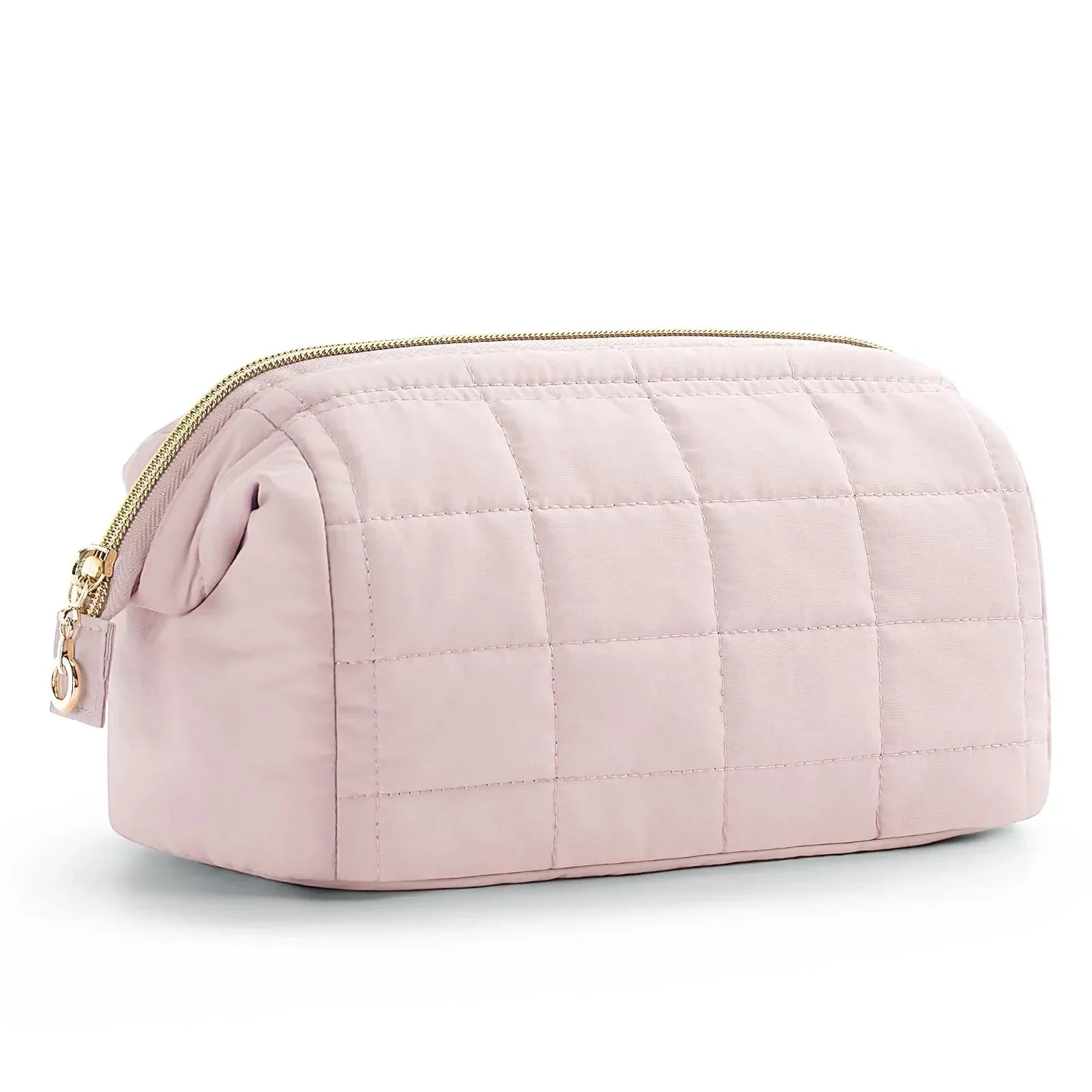 Louise | Elegant and spacious cosmetic pouch in soft quilted fabric