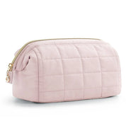 Louise | Elegant and spacious cosmetic pouch in soft quilted fabric