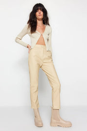 Diana | Elegant bukse i imitert skinn