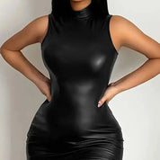 MARLIA | Robe Cuir Sensuelle