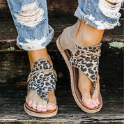 Marian | Leopard Sandaler – Eleganse og Støtte