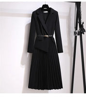 Colleen | Robe Blazer Plissée Élégance Harmonieuse