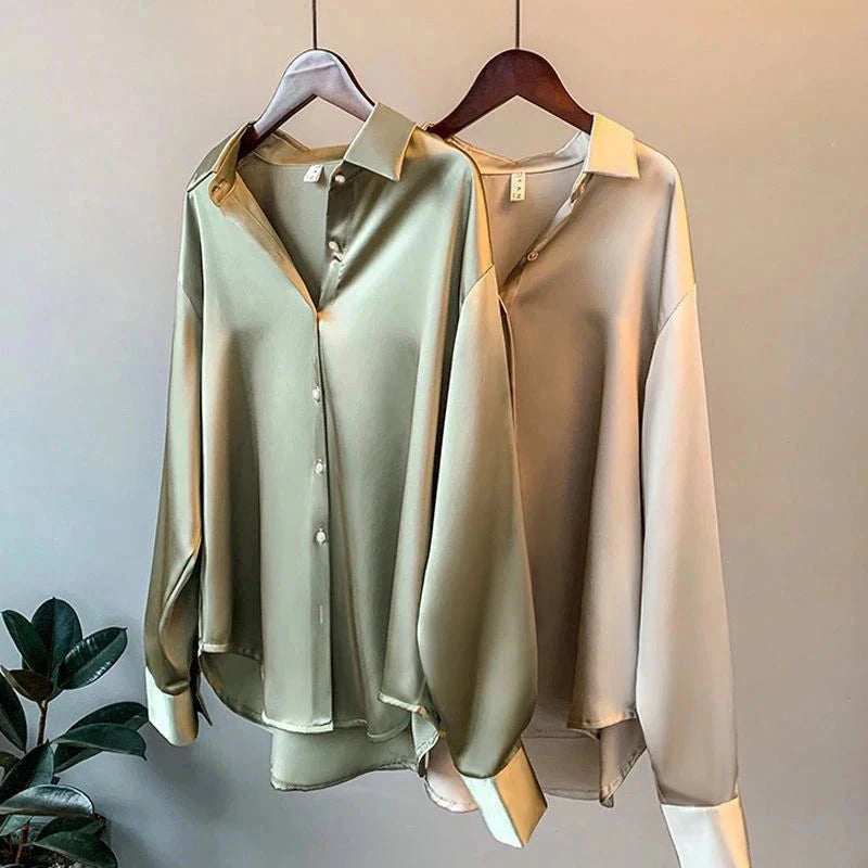 Celenza | Chemise Casual Élégante à Col Roulé