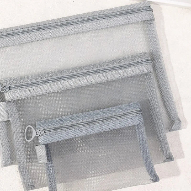 Keily | Setti 3 nylonverkkomeikkipussista ja toilettilaukusta