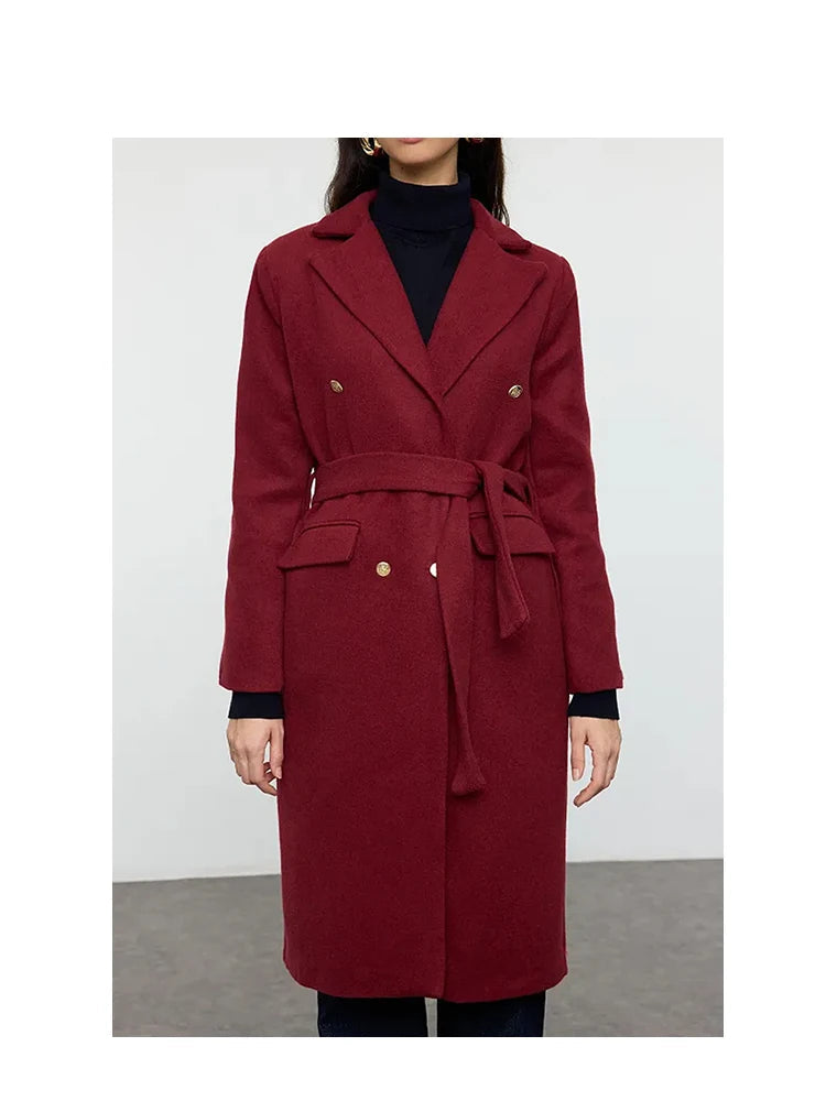 Loryna | Elegant Double-Breasted Coat