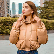 NIENKE | Short and thick winter jacket with high collar
