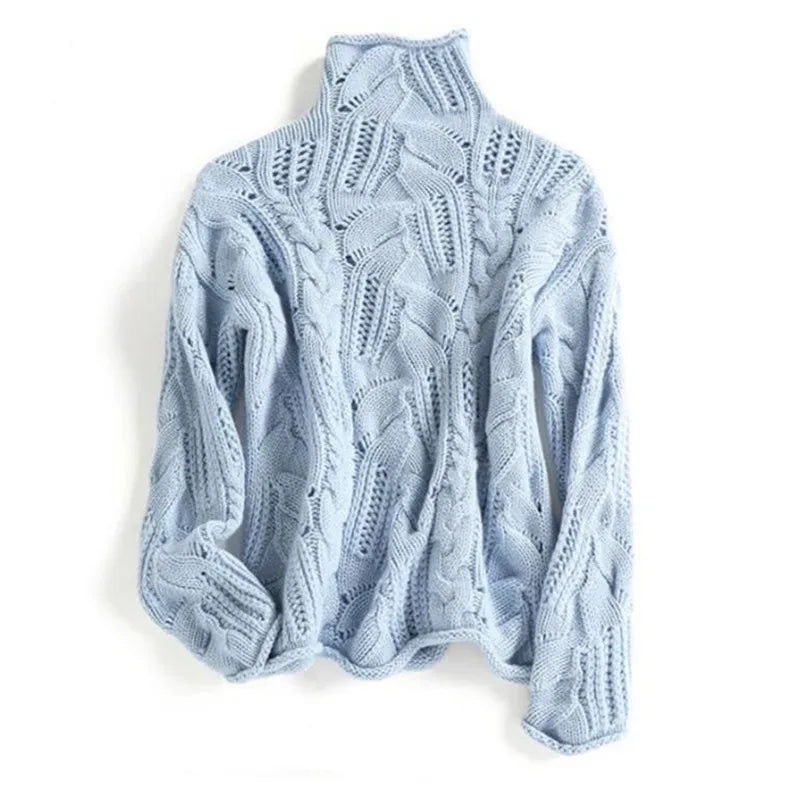 LAYNA | Elegant High Neck Sweater