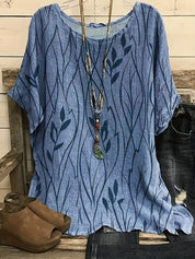 MILENA | Casual Blouse with Mid-Length Sleeves for Plus Size Women