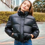 NIENKE | Short and thick winter jacket with high collar