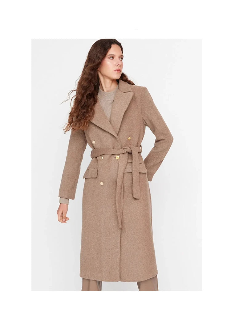 Loryna | Elegant Double-Breasted Coat