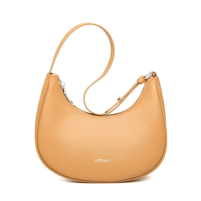 Transform your look with the chic Madison European leather shoulder bag