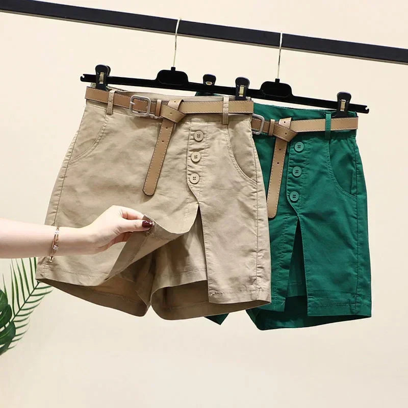 SUZY | Napillinen ja taskullinen kietaisuhame-housut