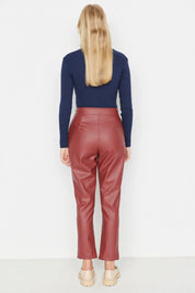 Diana | Elegant bukse i imitert skinn