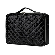 Barbara | Trousse de maquillage de voyage élégante et pratique à motif argyle