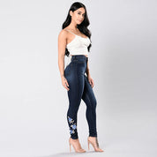 ELYSIA | Slim Embroidered Jeans