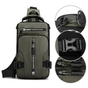 Waterproof Anti-Theft Shoulder Bag for Men, Ready for Adventure