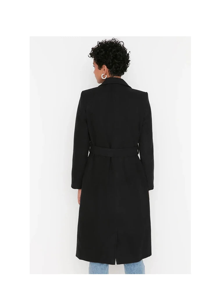 Loryna | Elegant Double-Breasted Coat