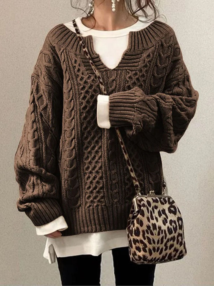 Emilia | Pull en maille épaisse et douillet pour un look intemporel
