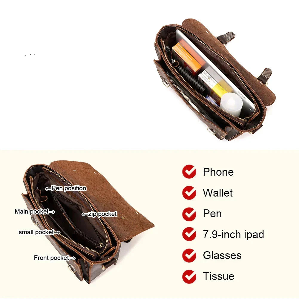 Azriel | Ajaton eleganssi rustiikkisella vivahteella Olkalaukku