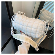 Raegan | Vesitiivis nylonista valmistettu tikattu olkalaukku matkustamiseen