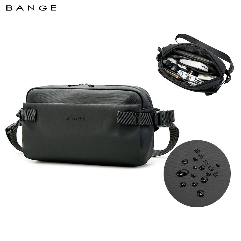 Sac à bandoulière urbain minimaliste et imperméable BANGE pour les déplacements et les voyages 0
