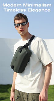 Sac à bandoulière urbain minimaliste et imperméable BANGE pour les déplacements et les voyages 1