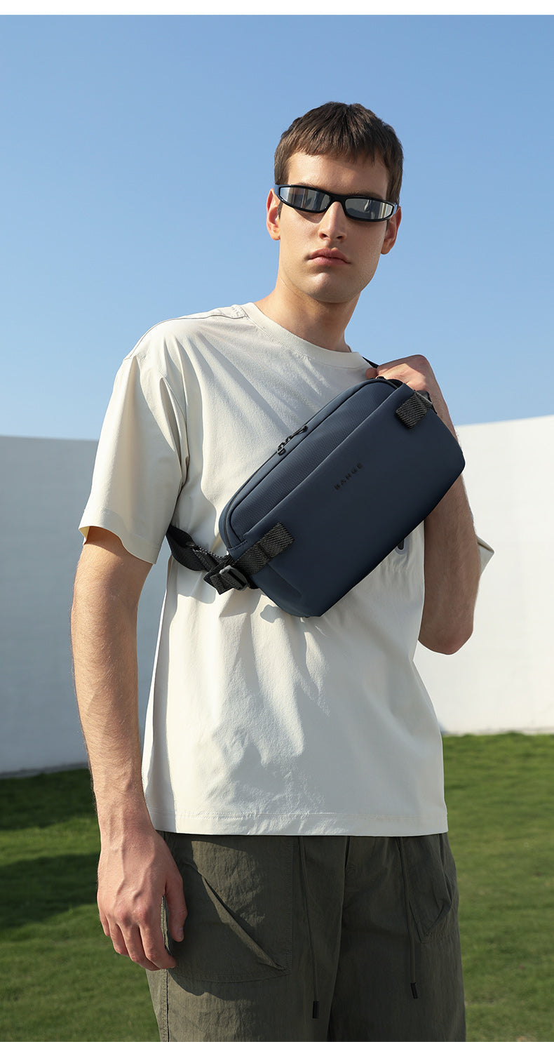 Sac à bandoulière urbain minimaliste et imperméable BANGE pour les déplacements et les voyages 4