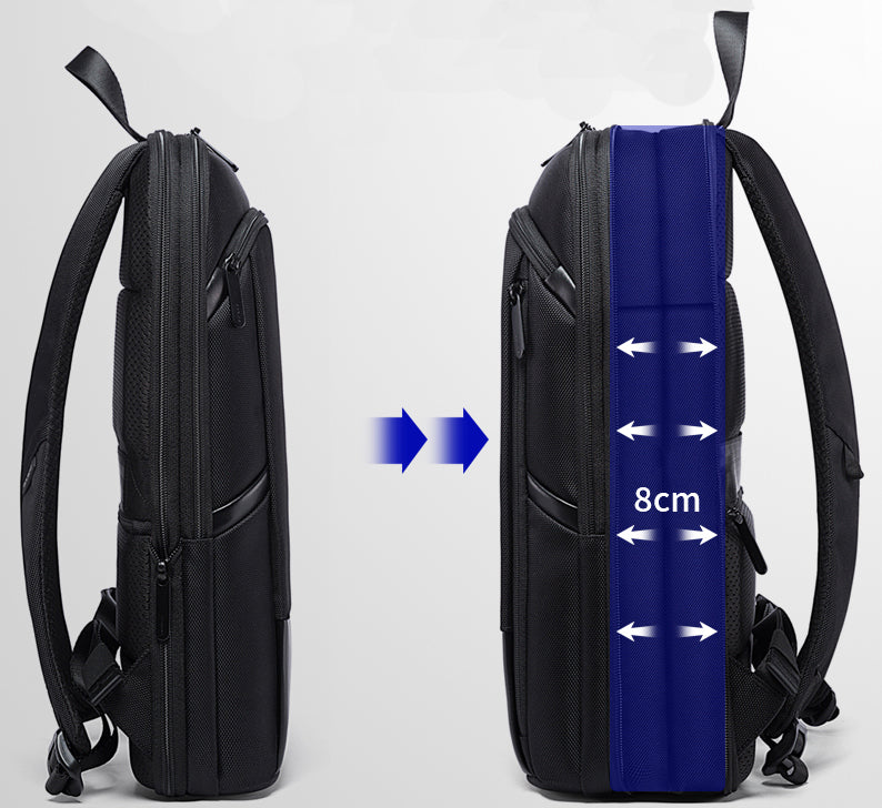 Sac à dos Bange pour ordinateur portable 15 pouces, ultra fin, extensible, antivol, pour homme 4