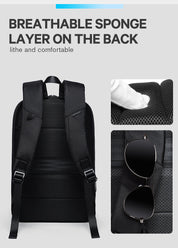 Sac à dos Bange pour ordinateur portable 15 pouces, ultra fin, extensible, antivol, pour homme 8