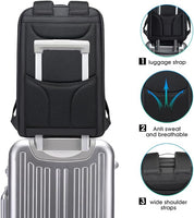 Sac à dos antivol BANGE avec port de chargement USB, sac à dos professionnel léger pour hommes et femmes 5