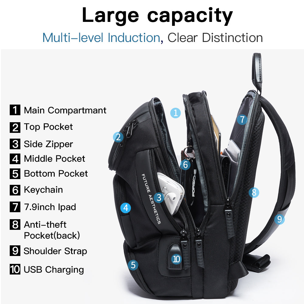 Sac à dos antivol Bange Fashion pour homme ou femme 3
