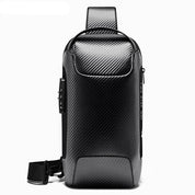 Sac à dos bandoulière BANGE, sac messager antivol en fibre de carbone 8